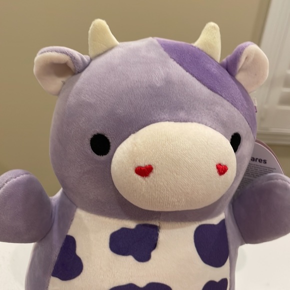NWT 10” Bubba the Purple Cow Valentine Hugmees Squishmallow - Picture 2 of 6